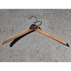 Vintage Wooden Advertising Clothes Hanger‎ Strasburger's Coffeyville Kansas